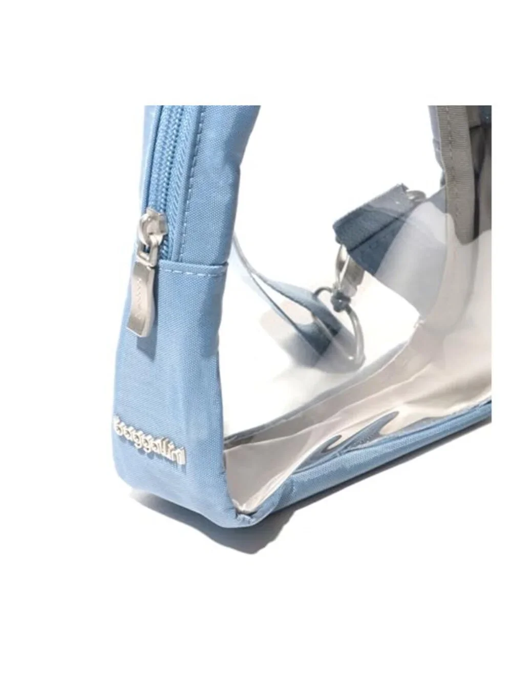 Clear Sling Crossbody Bag Water-Resistant Adjustable Stadium Bag Nylon